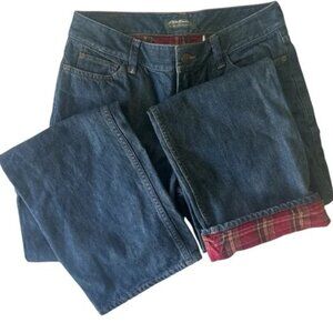 Eddie Bauer Flannel Lined Jeans | Size 6